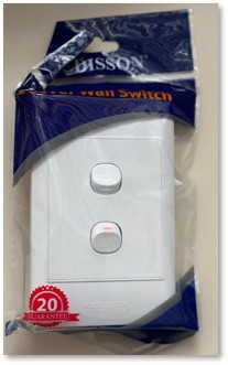 2 Lever Wall Switch